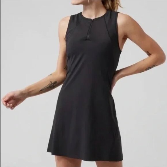 Athleta Ace Tennis Dress- Black - Picture 1 of 6